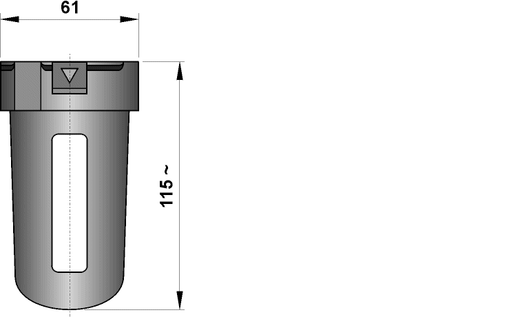 Protezione metallica per tazza G1/2"