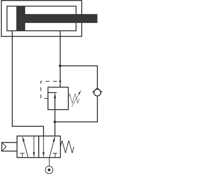 Miniregolatore di pressione G1/4" con by-pass da 0 a 1 bar