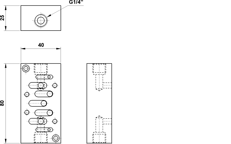 Kit adattatore scarichi separati per valvole ISO 1